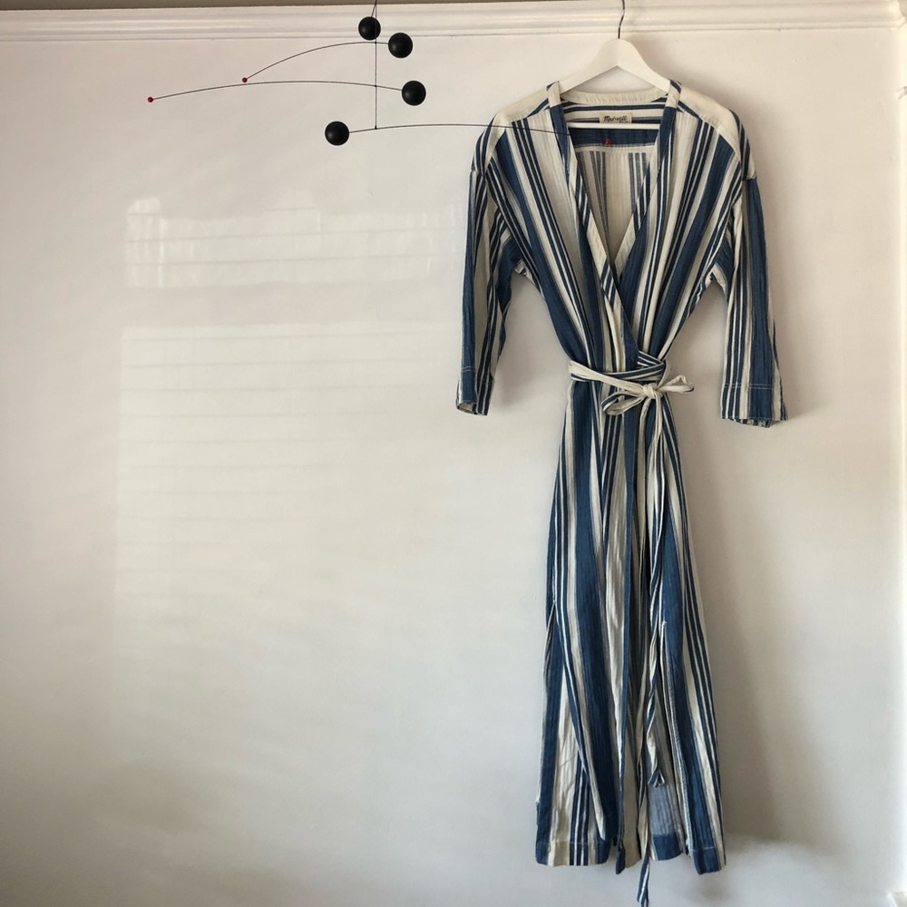 Madewell Cotton/Linen wrap dress